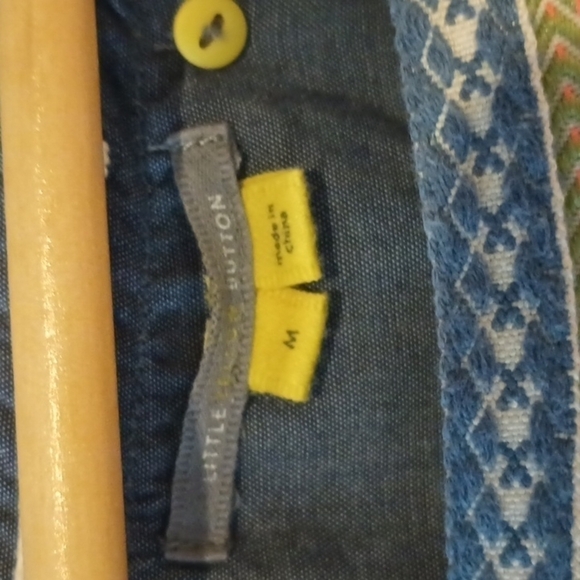 Anthropologie long sleeve top Little Yellow Button M - Picture 5 of 8